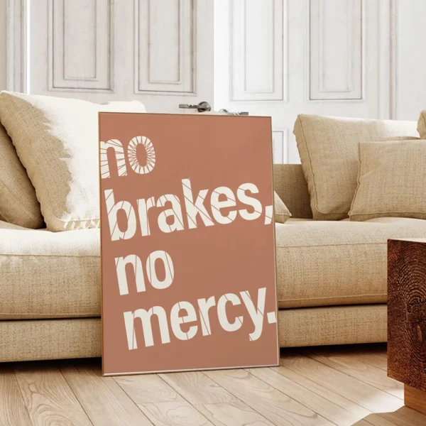 Fahrrad Poster "No Brakes, No Mercy" – Bild 8