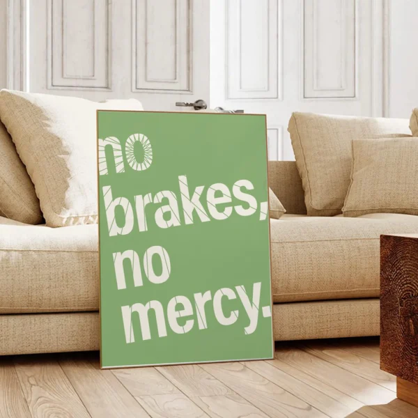 Fahrrad Poster "No Brakes, No Mercy" – Bild 9