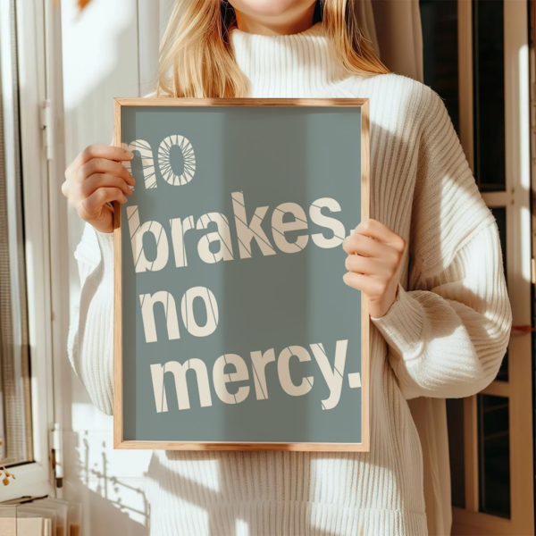Fahrrad Poster "No Brakes, No Mercy" – Bild 14