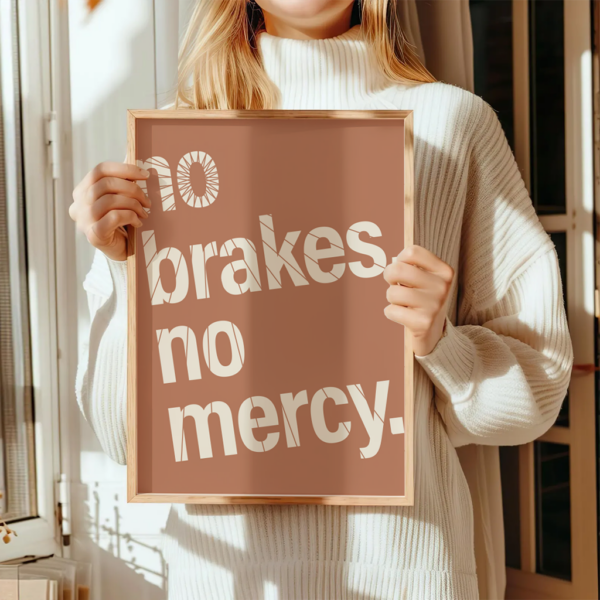 Fahrrad Poster "No Brakes, No Mercy" – Bild 16