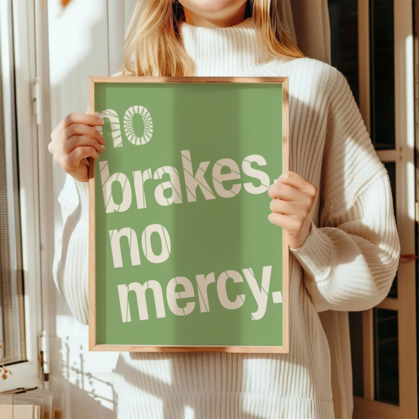 Fahrrad Poster "No Brakes, No Mercy" – Bild 17