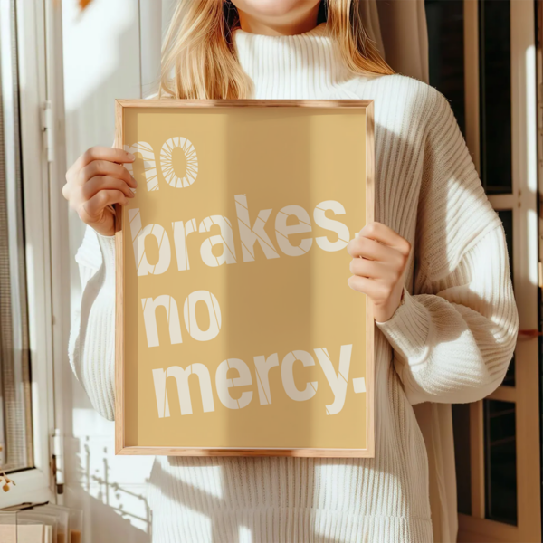 Fahrrad Poster "No Brakes, No Mercy" – Bild 15