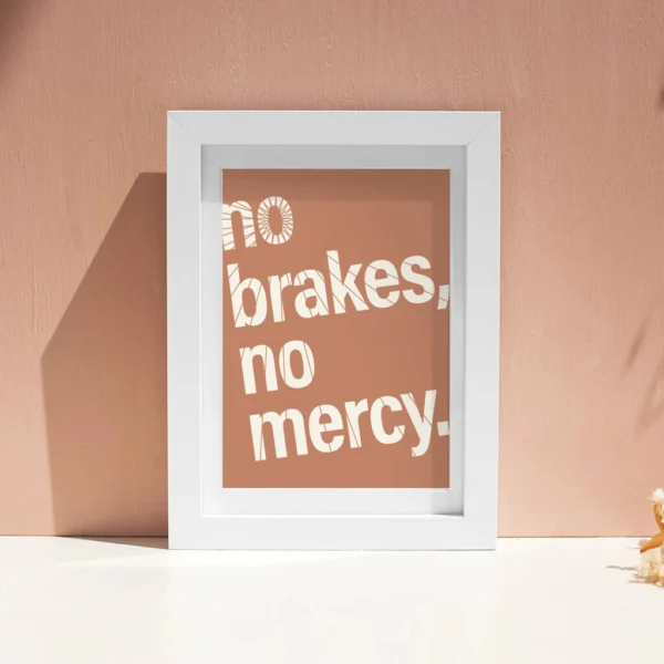 Fahrrad Poster "No Brakes, No Mercy" – Bild 20