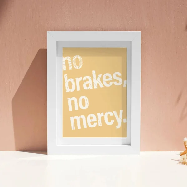Fahrrad Poster "No Brakes, No Mercy" – Bild 19