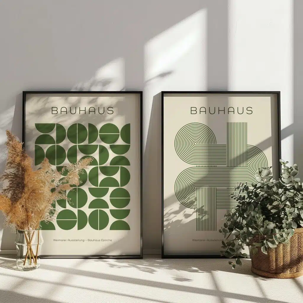 Boho Bild "Bauhaus Geometry" Boho Deko 3 Boho Bild "Bauhaus Geometry" Boho Deko – Bild 3