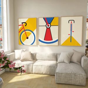 Fahrrad Poster "Bauhaus Triptych“