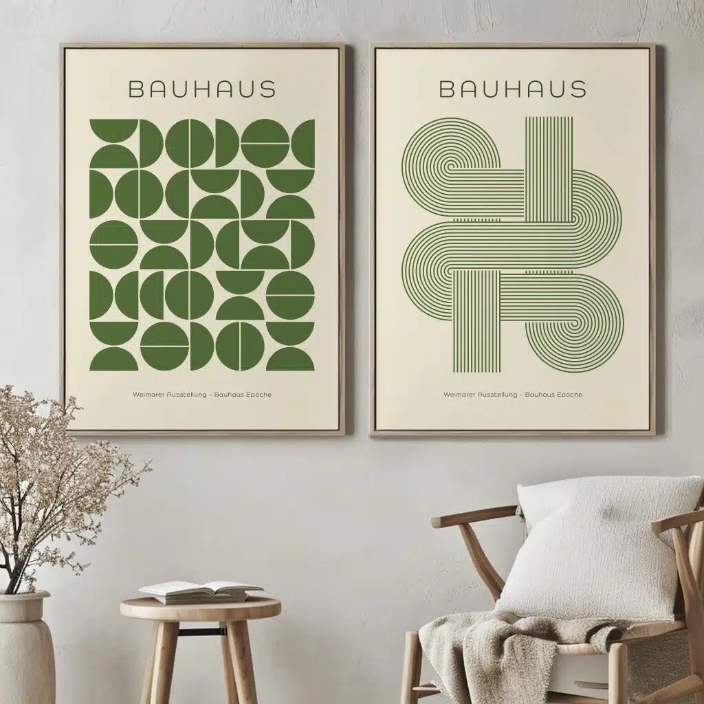 Boho Bild "Bauhaus Geometry" Boho Deko 2 Boho Bild "Bauhaus Geometry" Boho Deko – Bild 2