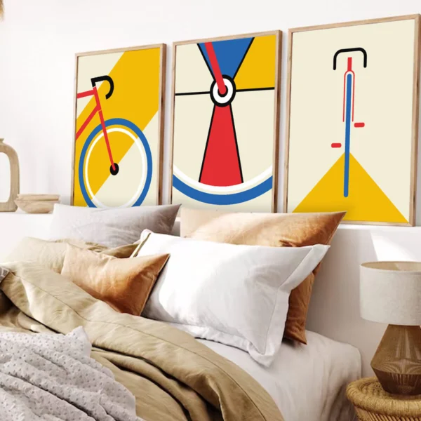 Fahrrad Poster "Bauhaus Triptych“ – Bild 2