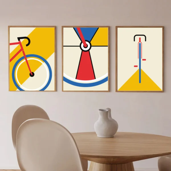 Fahrrad Poster "Bauhaus Triptych“ – Bild 5