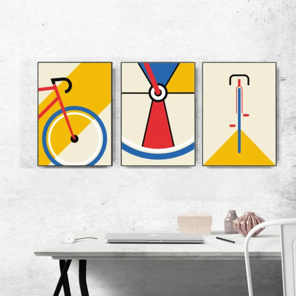 Fahrrad Poster "Bauhaus Triptych“ – Bild 6
