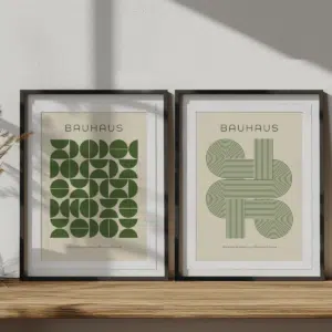 Boho Bild "Bauhaus Geometry" Boho Deko