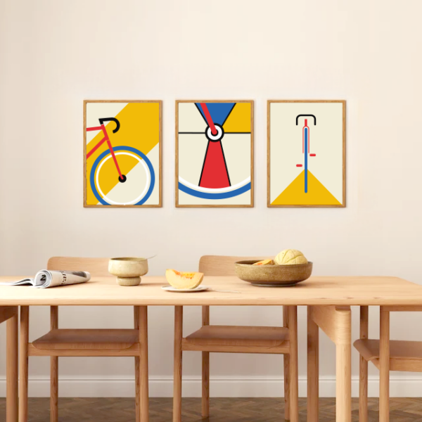 Fahrrad Poster "Bauhaus Triptych“ – Bild 3
