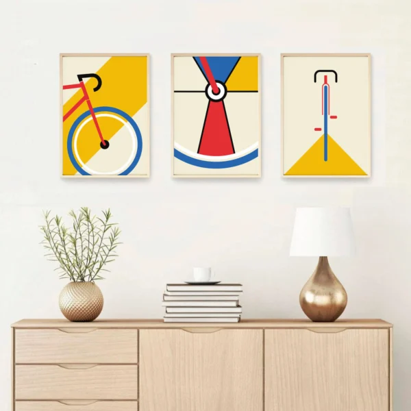 Fahrrad Poster "Bauhaus Triptych“ – Bild 4