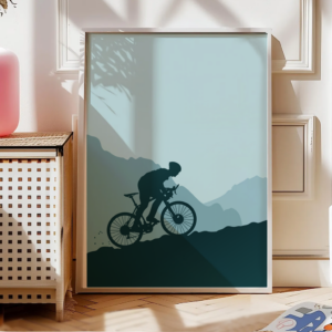 Fahrrad Poster „Climb the Silence“