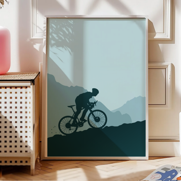 Fahrrad Poster „Climb the Silence“