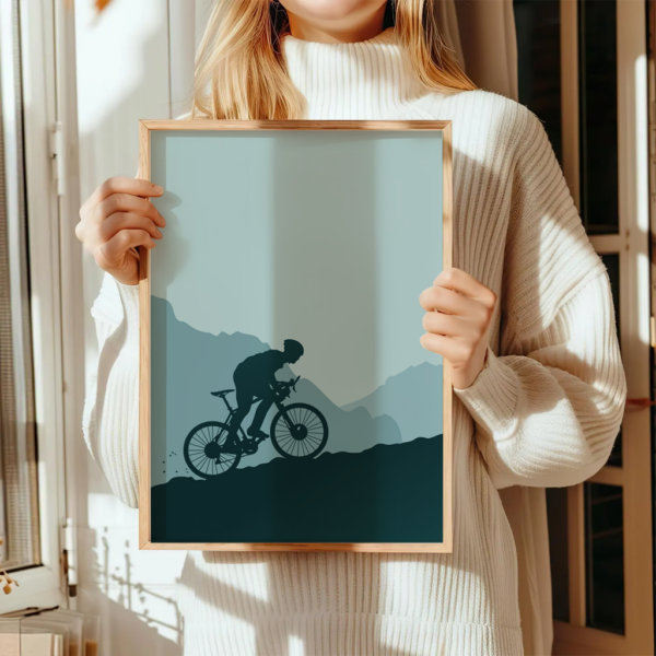 Fahrrad Poster „Climb the Silence“ – Bild 8