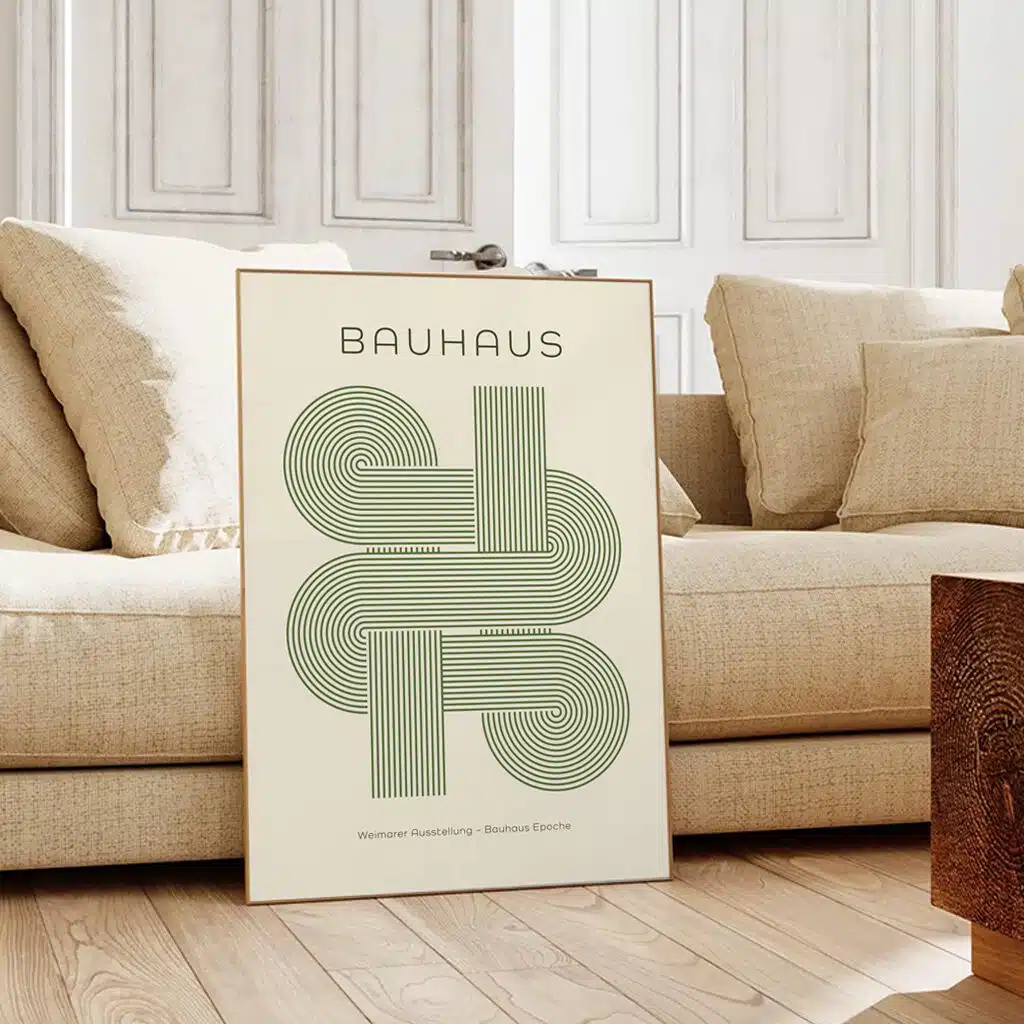 Boho Bild "Bauhaus Lines" – Boho Deko 2 Boho Bild "Bauhaus Lines" – Boho Deko – Bild 2