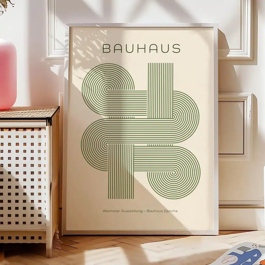 Boho Bild "Bauhaus Lines" – Boho Deko 1 Boho Bild "Bauhaus Lines" – Boho Deko