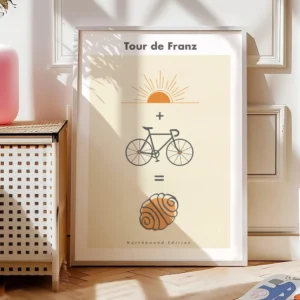 Fahrrad Poster „Tour de Franz – Northbound Edition“