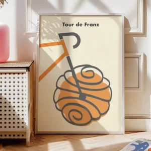 Fahrrad Poster „Tour de Franz – Close-Up Edition“