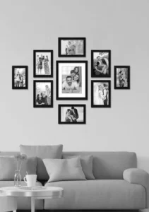 Leere Wände kreativ gestalten-familie-foto-wand