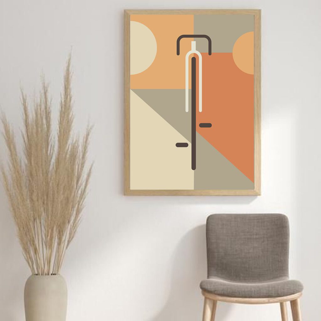Poster-fahrrad-Leere Wände kreativ gestalten