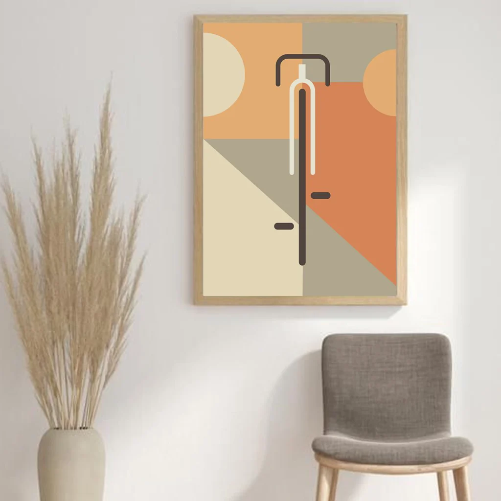 Poster-fahrrad-Leere Wände kreativ gestalten