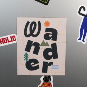 Wandern Kühlschrankmagnet - "Wander"