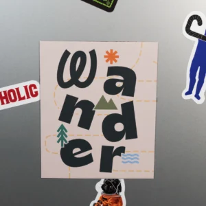 Wandern Kühlschrankmagnet - "Wander"
