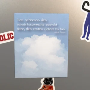 Wandern Kühlschrankmagnet - "Das Geheimnis des Vorwärtskommens"