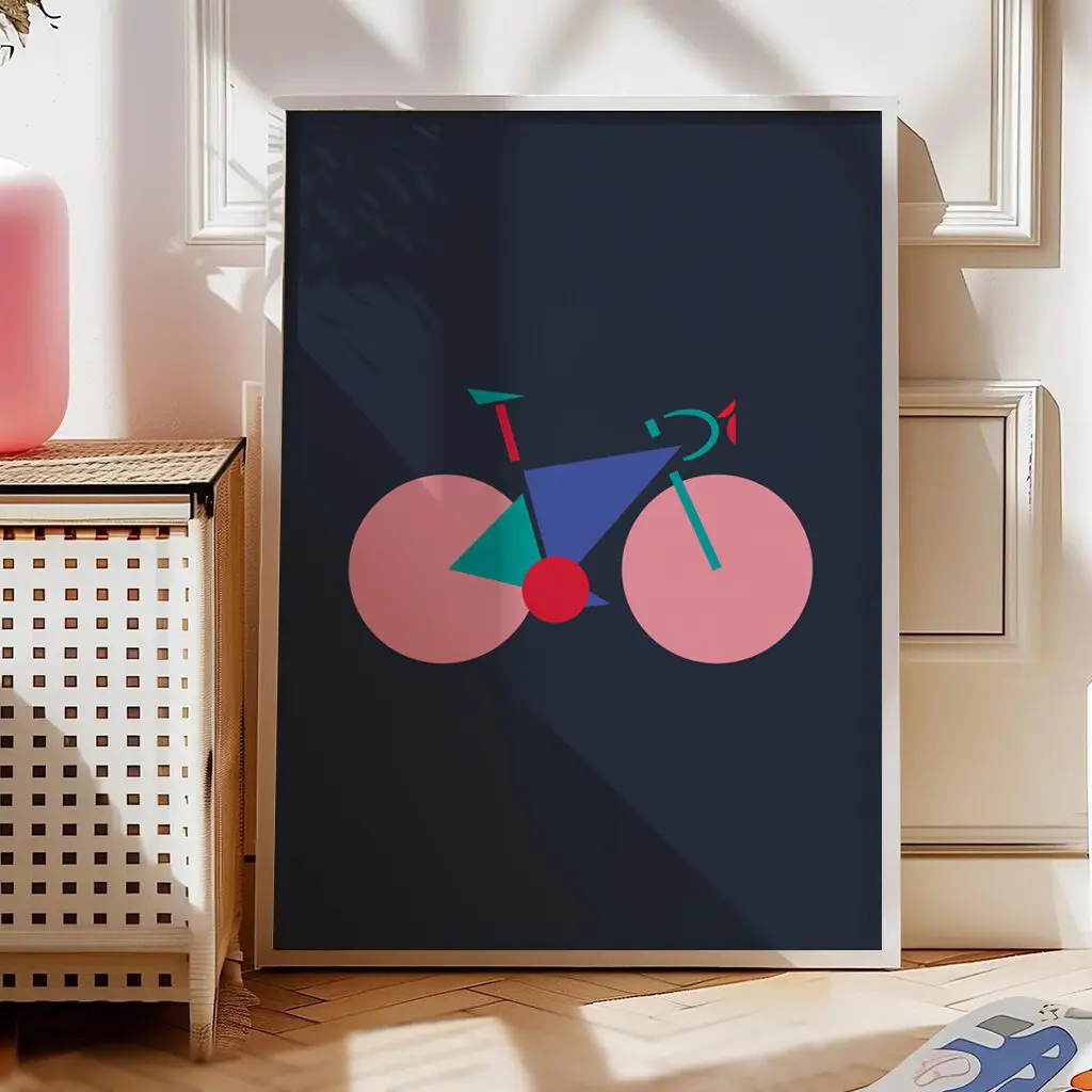 Fahrrad Poster „Urban Geometry Bike“ 1 Fahrrad Poster „Urban Geometry Bike“