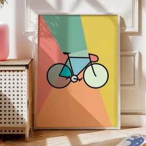 Fahrrad Poster "Geometry Ride“