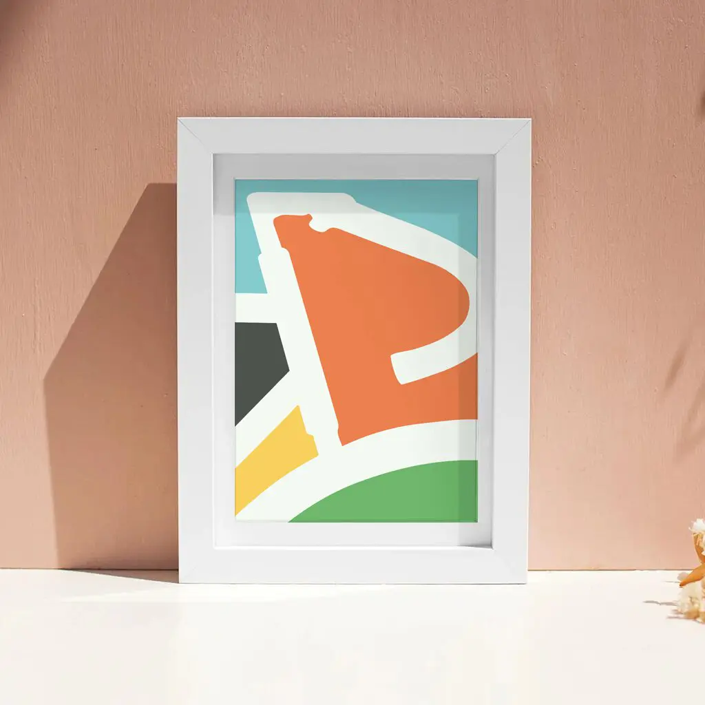 Fahrrad Poster „Abstract Ride“ 2 Fahrrad Poster „Abstract Ride“ – Bild 2