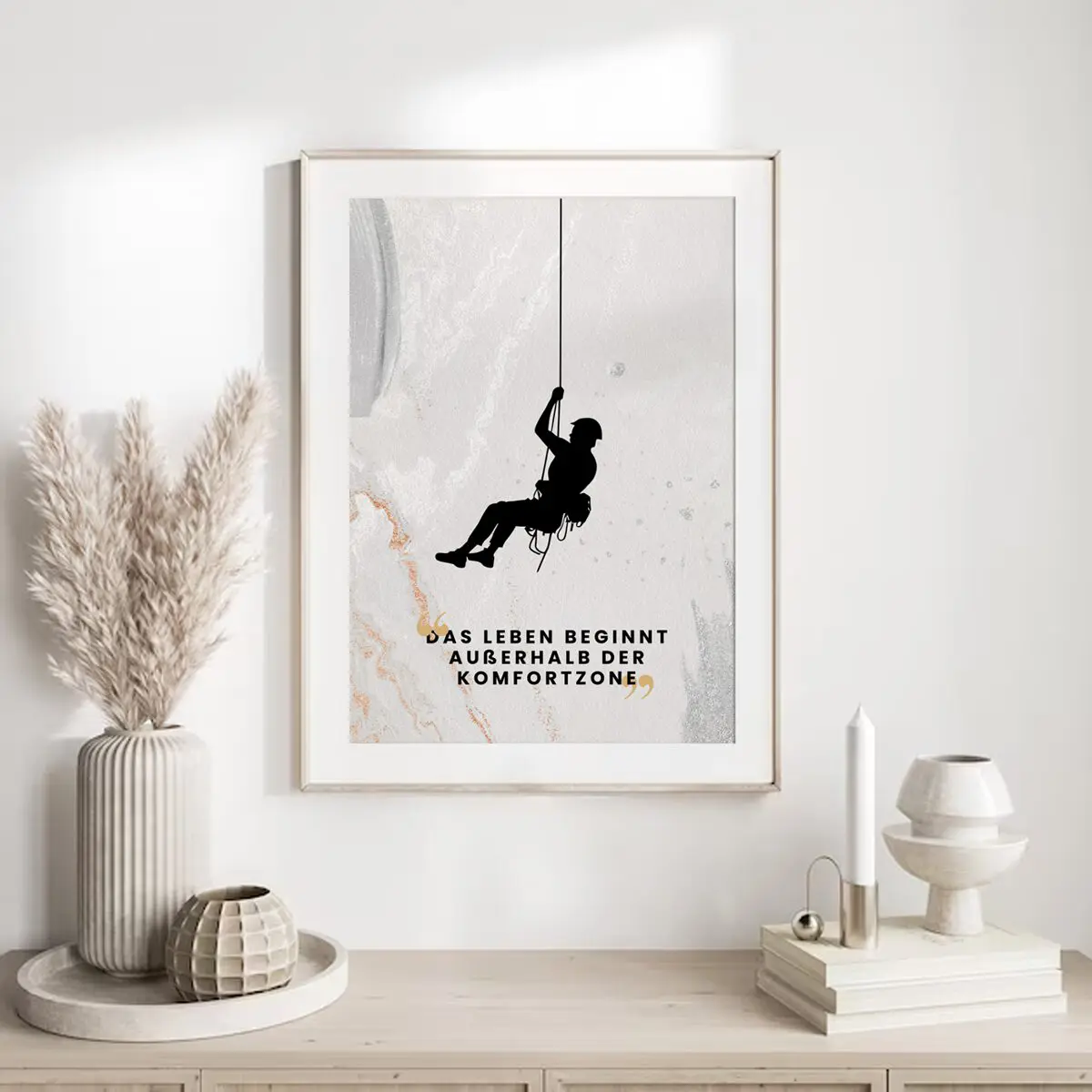 Klettern Poster "Außerhalb der Komfortzone" 7 Klettern Poster Außerhalb der Komfortzone19-A4