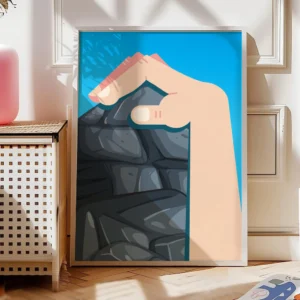 Klettern Poster Grip Before the Move21-A1