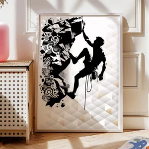 Klettern Poster Grip & FlowA1-04