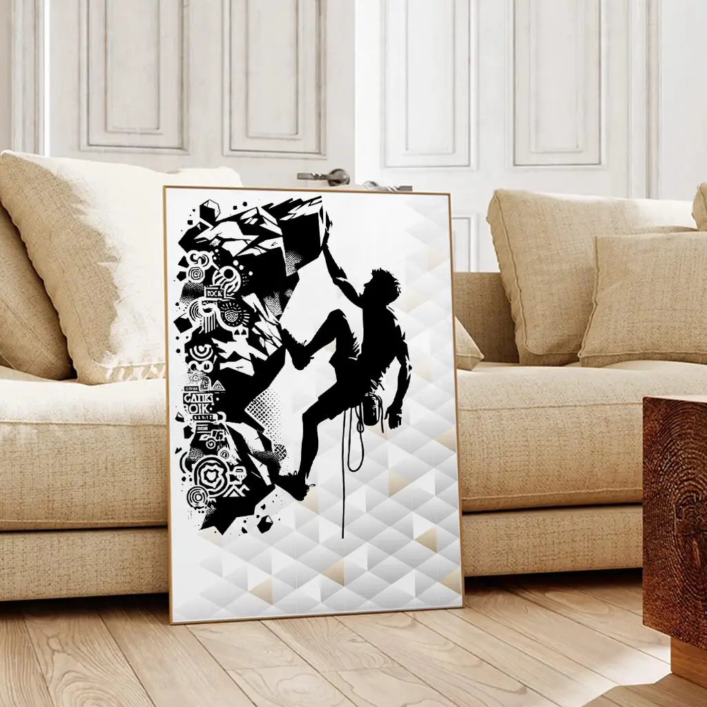 Klettern Poster "Grip & Flow" 2 Klettern Poster Grip & FlowA1-2-04