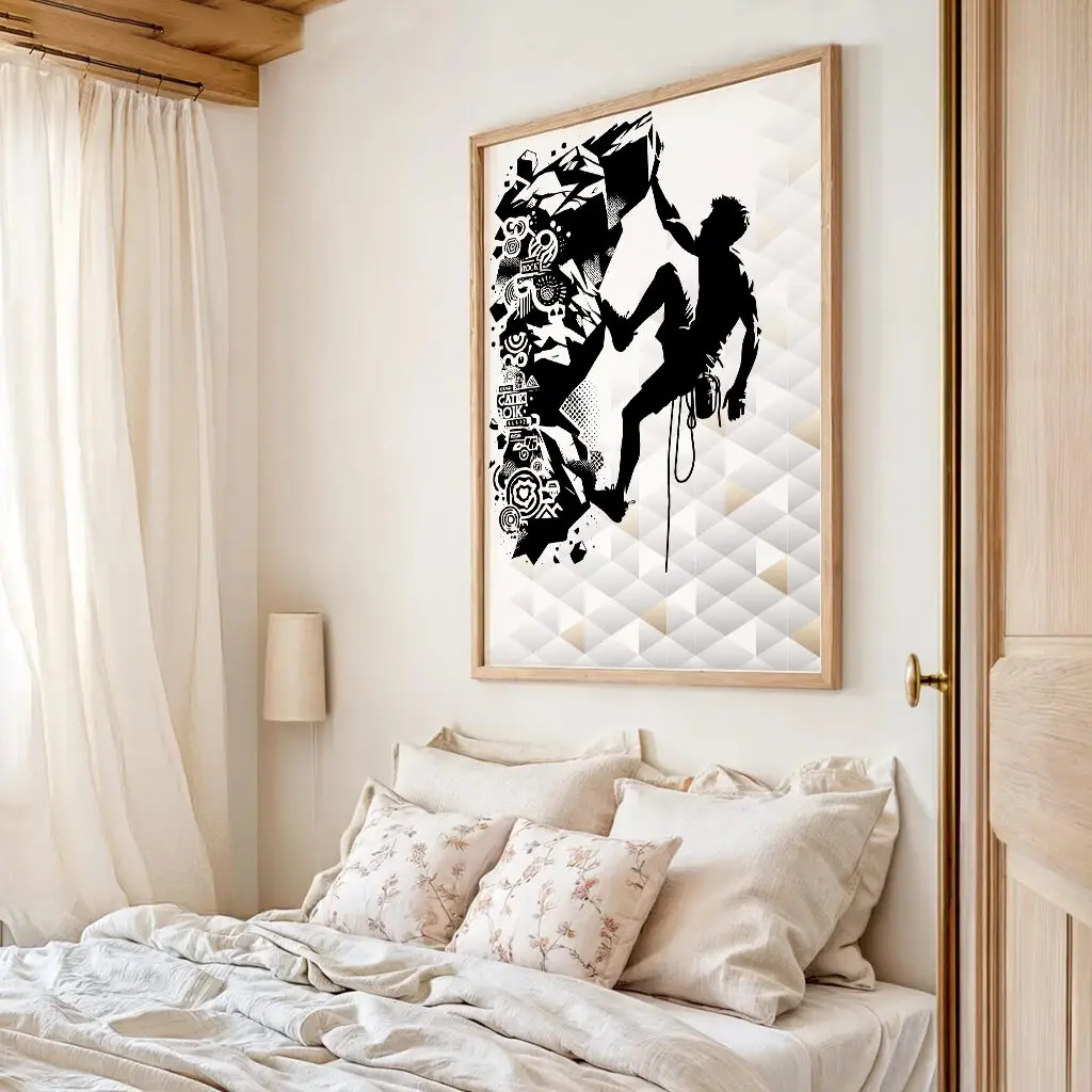 Klettern Poster "Grip & Flow" 4 Klettern Poster Grip & FlowA2-04