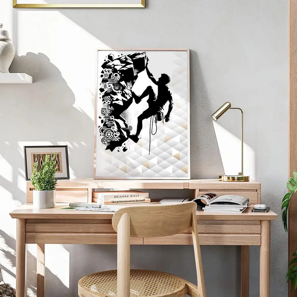 Klettern Poster "Grip & Flow" 6 Klettern Poster Grip & FlowA3-04