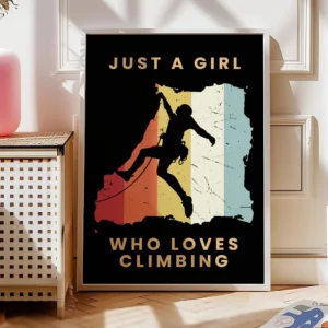 Klettern Poster Just a Girl18-A1