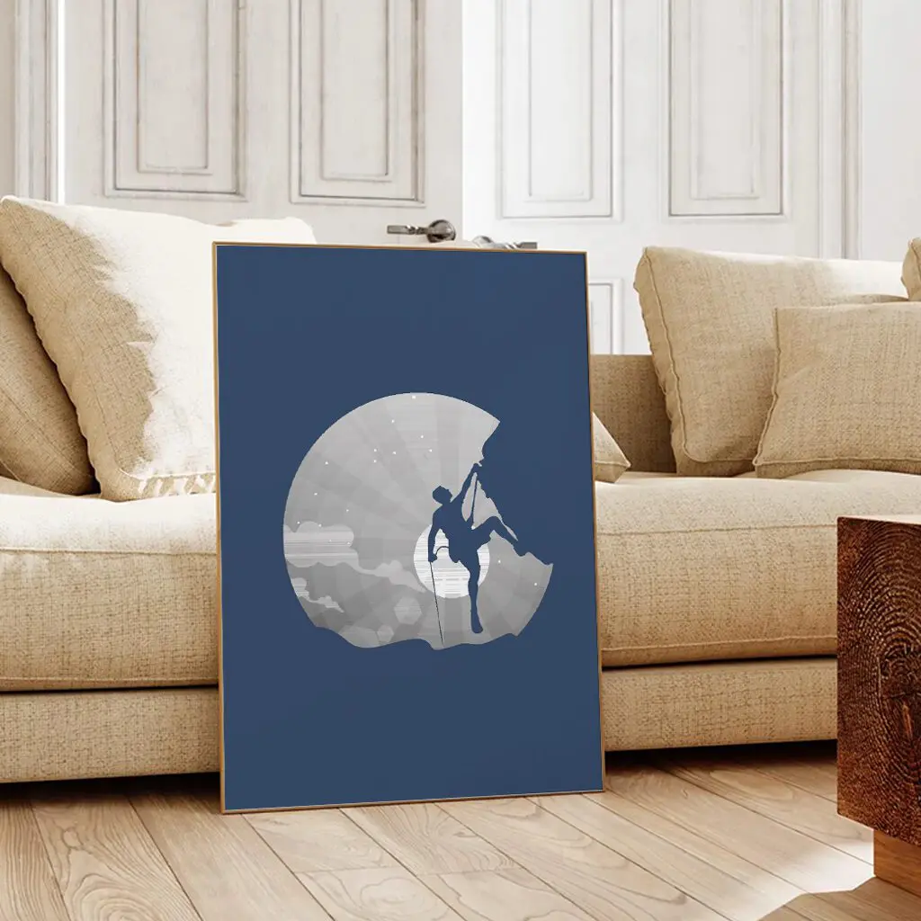 Klettern Poster "Moonlight Climb" 2 Klettern Poster Moonlight Climb13-A1-2