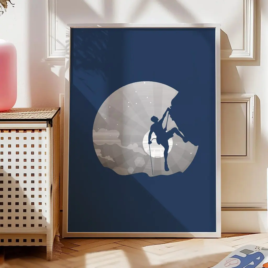 Klettern Poster "Moonlight Climb" 1 Klettern Poster Moonlight Climb13-A1