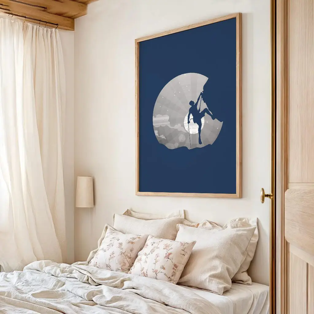 Klettern Poster "Moonlight Climb" 4 Klettern Poster Moonlight Climb13-A2