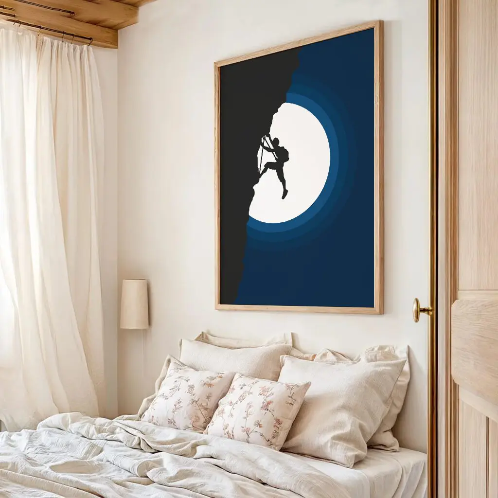 Klettern Poster "Night Ascent" 4 Klettern Poster Night Ascent11-A2