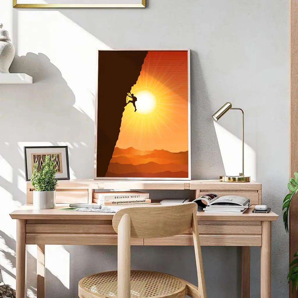 Klettern Poster "Vertical Horizon" 6 Klettern Poster Vertical HorizonA3-02