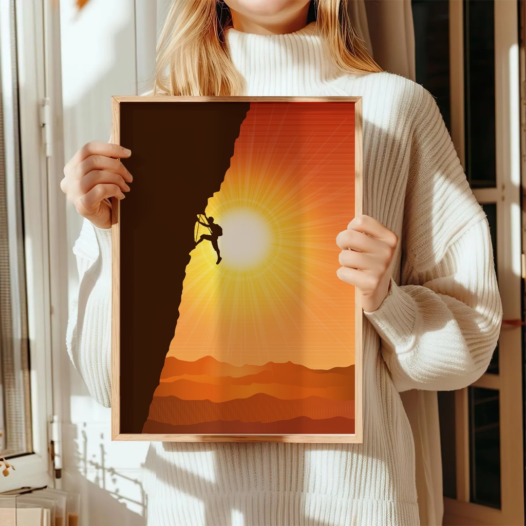 Klettern Poster "Vertical Horizon" 5 Klettern Poster Vertical HorizonA3-2-02