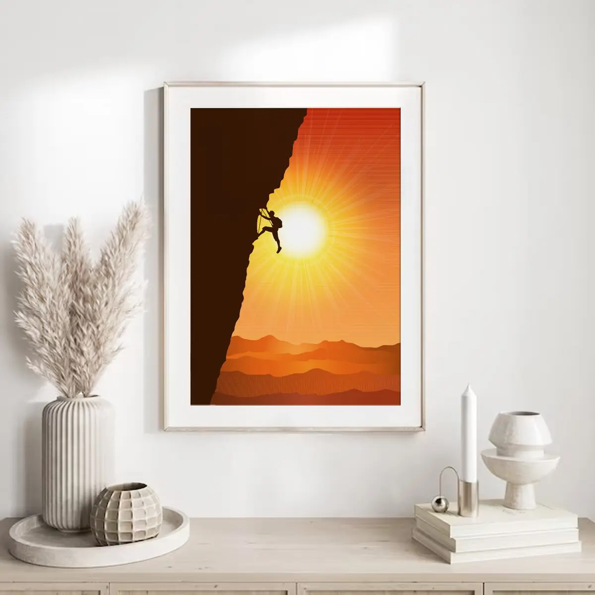 Klettern Poster "Vertical Horizon" 7 Klettern Poster Vertical HorizonA4-02