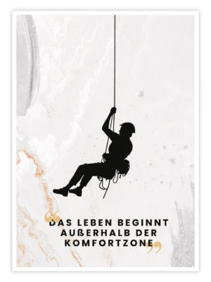 Klettern-Poster-'Außerhalb-der-Komfortzone'-titelbild