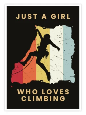 Klettern-Poster-'Just-a-Girl'-titelbild