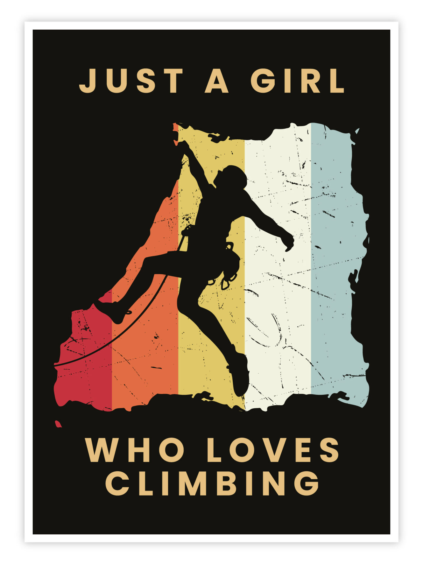 Klettern-Poster-'Just-a-Girl'-titelbild